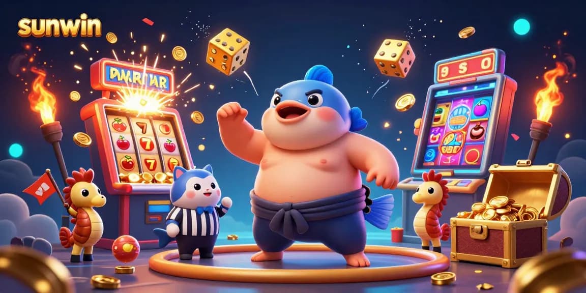 Spin the reels and win big with sunwin's captivating slot gaming experience featuring a vibrant underwater scene.
