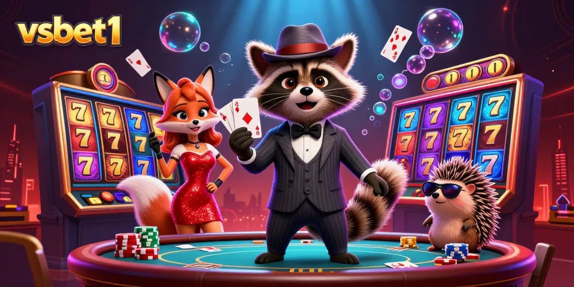 Boost your gaming experience with vsbet1's exciting casino atmosphere featuring vibrant characters and dynamic elements.