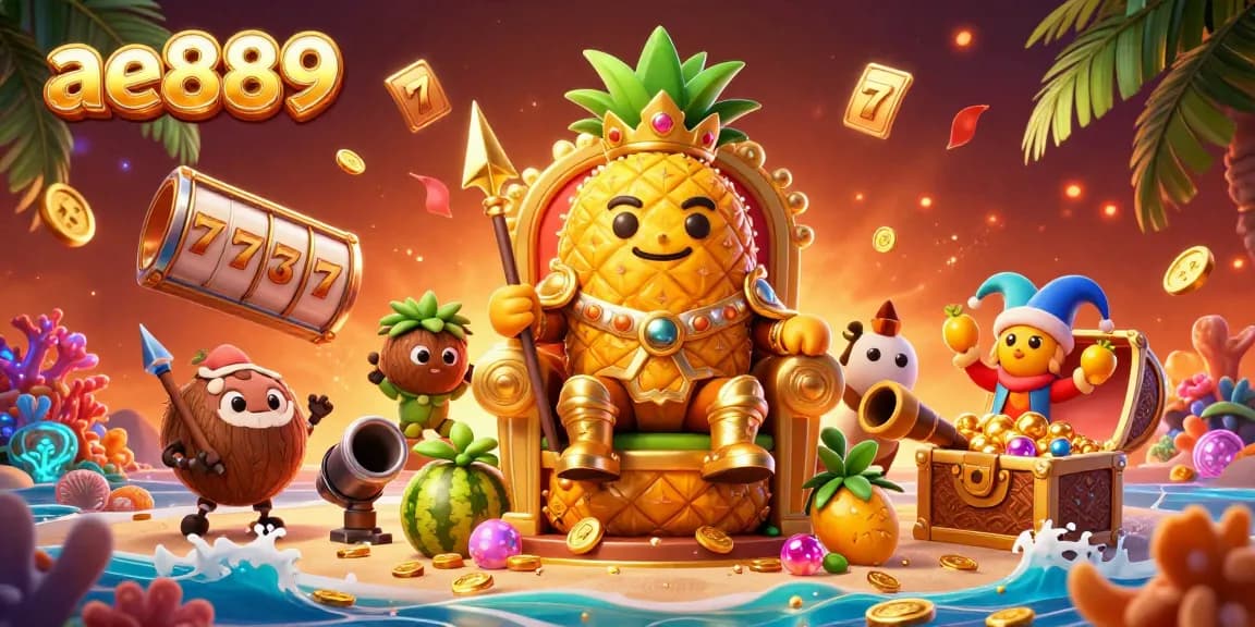 Experience grandeur at ae889 with dynamic scenes featuring games and golden treasures.