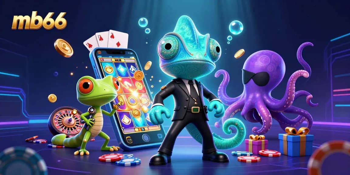 Spin and win at mb66 with vibrant gaming characters and dynamic casino action in 3D.