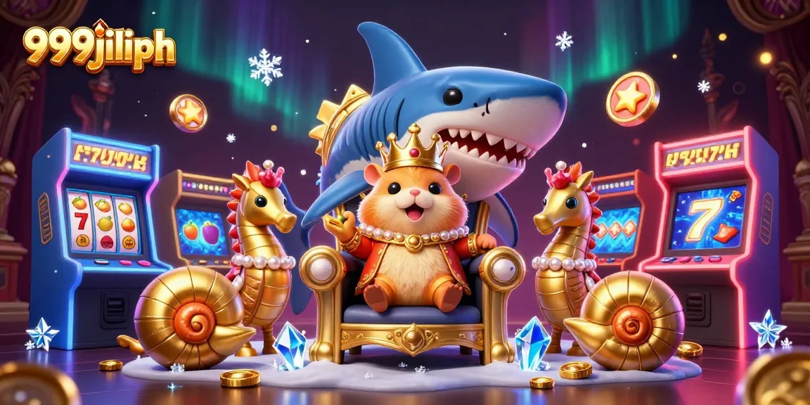 Experience thrilling gaming with 999jiliph's vibrant casino atmosphere featuring playful characters and vivid game elements.