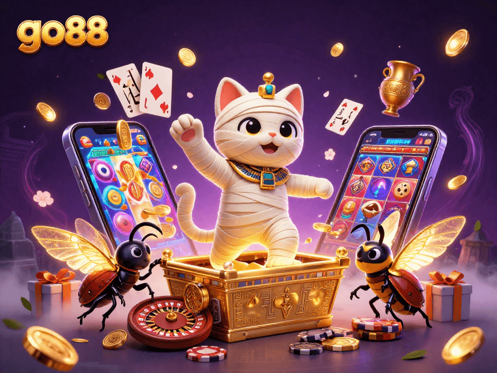 Experience thrilling wins at go 88 with the Egyptian-themed casino adventure featuring vivid 3D characters.