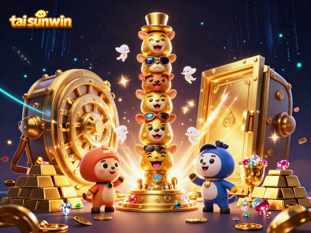 Engage in thrilling wins with tai sunwin, experiencing vibrant casino excitement in a dynamic scene.