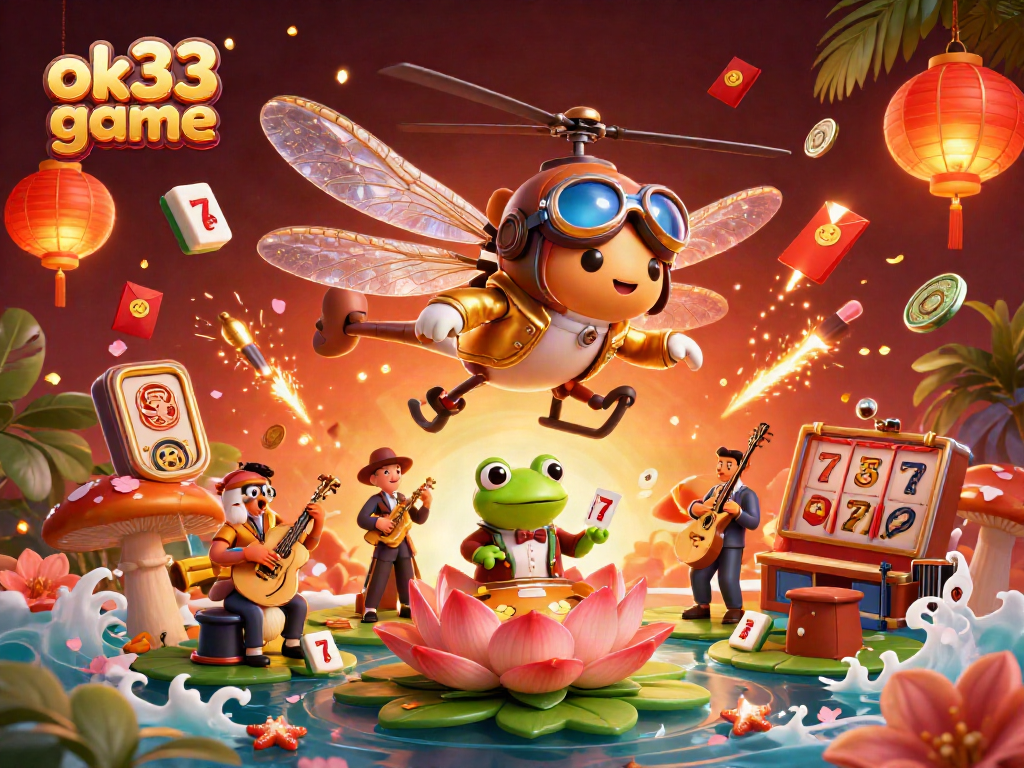Experience the thrilling ok33 game with vibrant characters, colorful casino elements, and enchanting visuals.