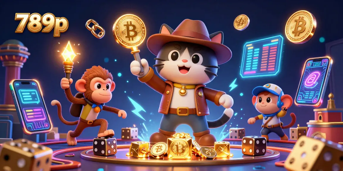 Play thrilling games at 789p with a treasure-hunting cat and monkey, uncovering casino artifacts.