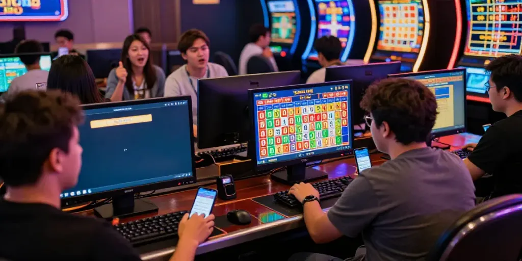 Buka Dewalive online betting platform with diverse players enjoying Toto 4D games