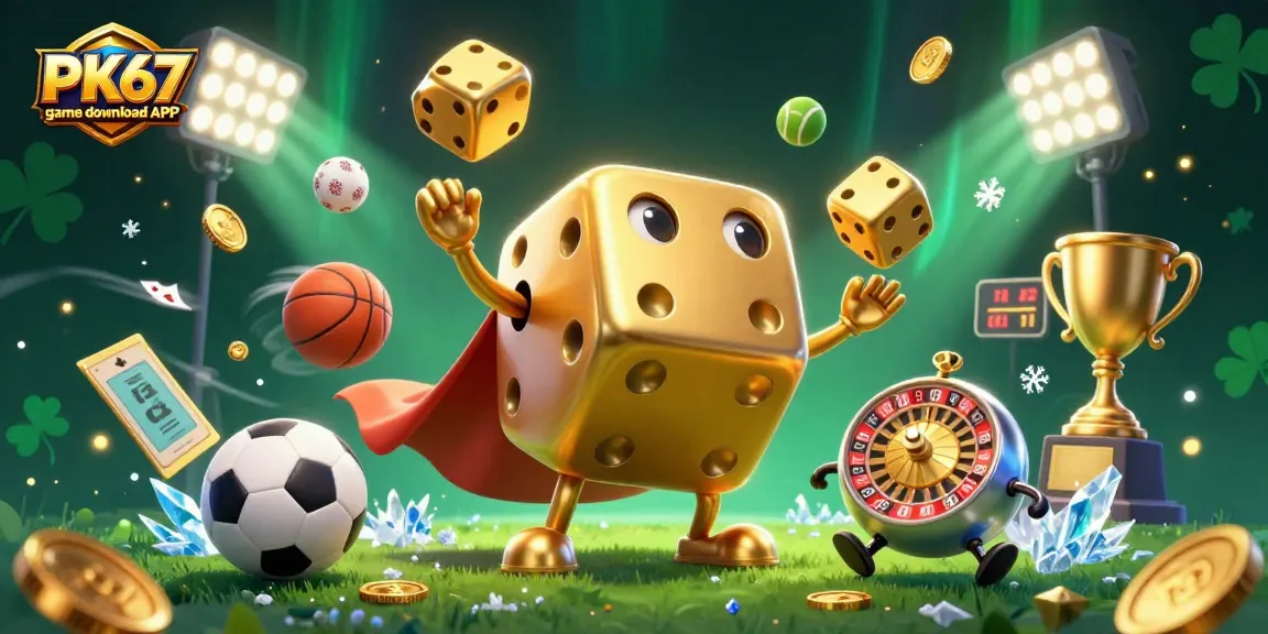 Experience thrilling action with the PK67 game download APK in this dynamic casino scene.