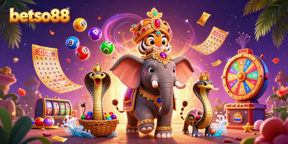 Engage with the thrilling environment of betso88 featuring a maharaja tiger and vibrant game elements.